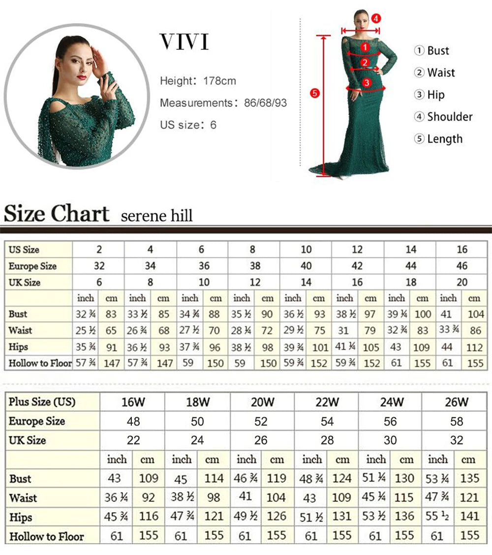 Serene Hill Turquoise Mermaid Evening Dresses Gowns 2024 with Beaded  With Cape for Women's Wedding Party LA72168A